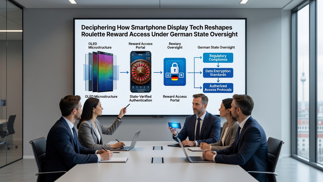 Detailansicht eines Smartphones mit Roulette-App und Belohnungsanzeige unter regulatorischer Kontrolle