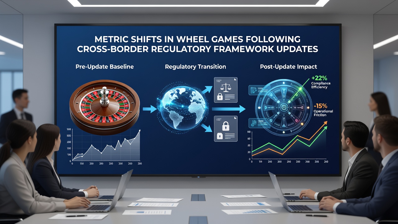 Grafik veranschaulicht Retentions- und Umsatzmetriken in Wheel-Spielen nach regulatorischen Änderungen