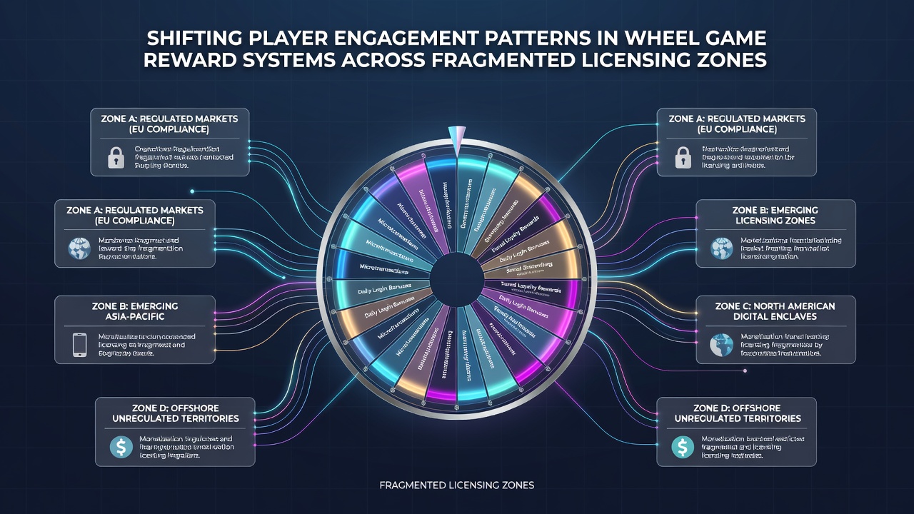 Darstellung von Verschiebungen in den Engagement-Metriken für Wheel Games in fragmentierten Märkten