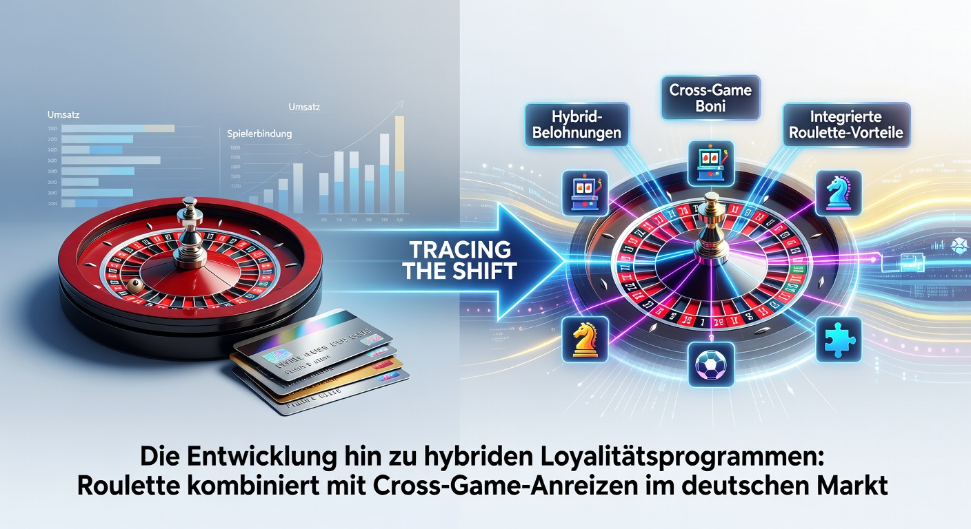 Illustration hybrider Treueprogramme mit Roulette und Cross-Game-Anreizen auf deutschen Online-Plattformen